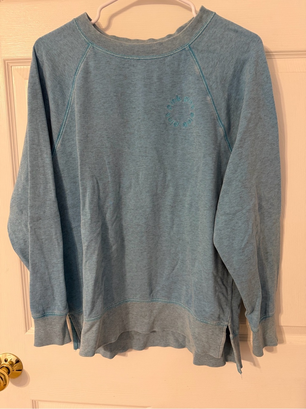 PINK Victoria's Secret Teal Pullover Crewneck